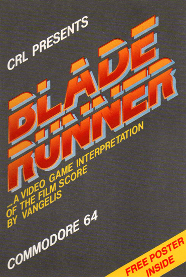 Blade Runner box art for Commodore 64